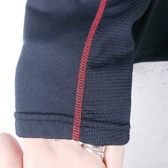 Spyder Active Pro Web Athletic Fit Shirt Mens Large Crew Neck Long Sleeve Black - Picture 4 of 6